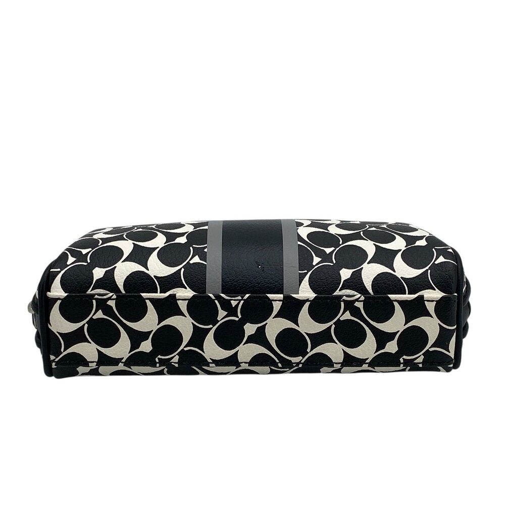 Coach Heritage Signature Logo Coated Canvas Cosmetic‎ Bag - Picture 6 of 12